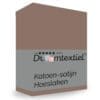 Droomtextiel Hoeslaken Katoen-Satijn - Taupe - 200x220 cm