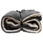 Unique living Plaid Antraciet 150 x 200 cm - Fleece Deken