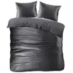 Papillon Uni Velvet Dekbedovertrek - Tweepersoons - 200x200/220 cm - Grijs