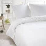 Papillon Dekbedovertrek Pompom Wit - Eenpersoons - 140 x 200/220 - 100 % Percale Katoen