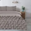 Dreamhouse Cyprus Dekbedovertrek Taupe Tweepersoons 200X200/220 cm