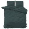 Dreamhouse Dekbedovertrek Stone Washed Donker Groen - 240x200/220 cm