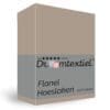 Droomtextiel Hoeslaken Flanel Zand - 180x220 cm