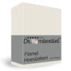 Droomtextiel Hoeslaken Flanel Ivoor - 180x200 cm