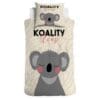 Little Monster Kinderdekbedovertrek - Koality Sleep Zand - 140x200/220 cm
